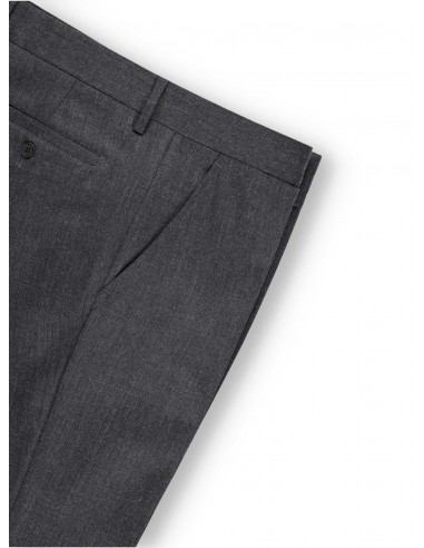 1297 010 PANTALÓN HOMBRE VESTIR LANA/POL/ELAST S/PINZA