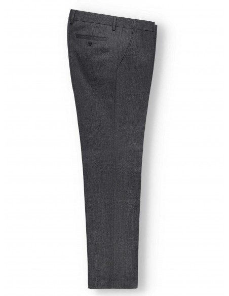 1297 010 PANTALÓN HOMBRE VESTIR LANA/POL/ELAST S/PINZA